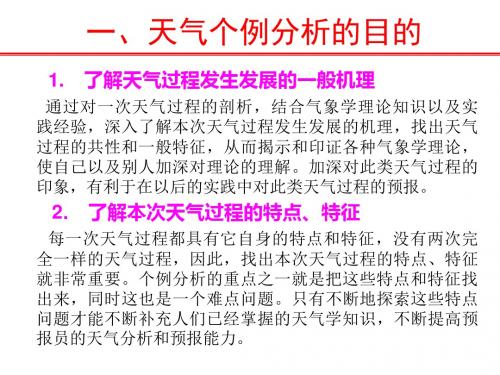 天气个例分析