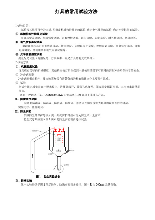 灯具的常用试验方法