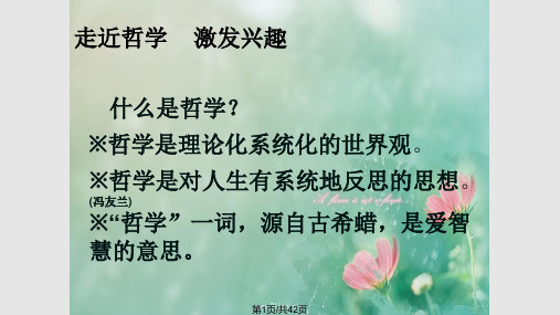 人生的境界全新PPT课件