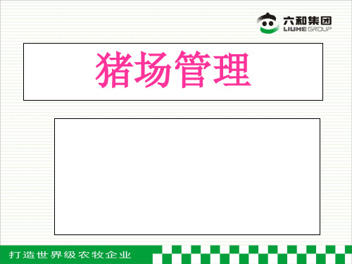 六和猪场管理课件