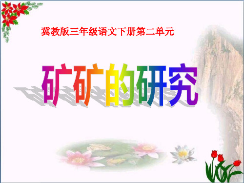 《矿矿的研究》2精品 课件 