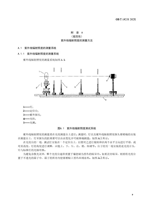 紫外线杀菌灯紫外线辐射照度、通量、电参数、寿命、臭氧产出的测试方法