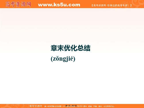 优化方案课件中图地理必修第册第四章章末优化总结