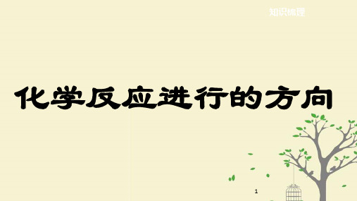 2018年高中化学 第2章 化学反应的方向、限度与速率 2.1 化学反应的方向课件3 鲁科版选修4
