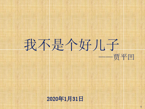 5、我不是个好儿子优秀课件