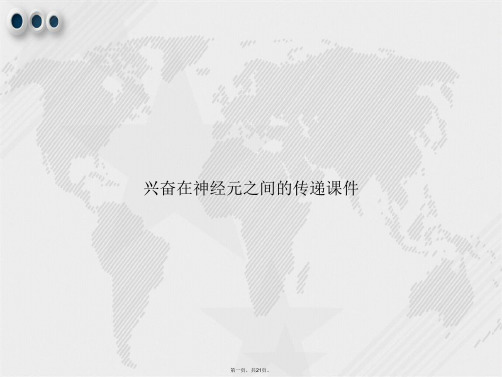 兴奋在神经元之间的传递课件讲课文档