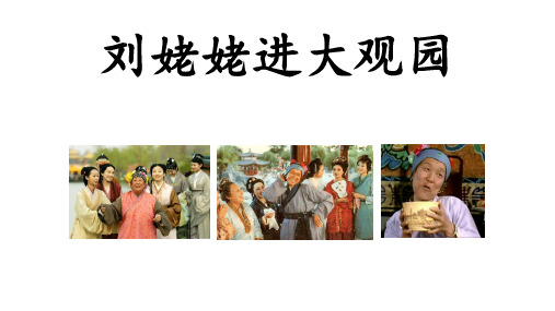 (名师整理)最新部编人教版语文9年级上册第24课《刘姥姥进大观园》市优质课一等奖课件