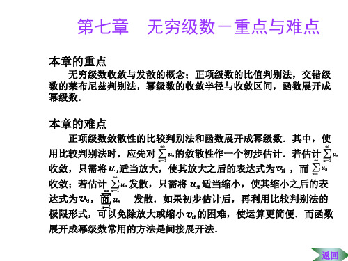 无穷级数-重点和难点-精品文档
