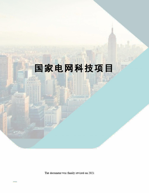 国家电网科技项目