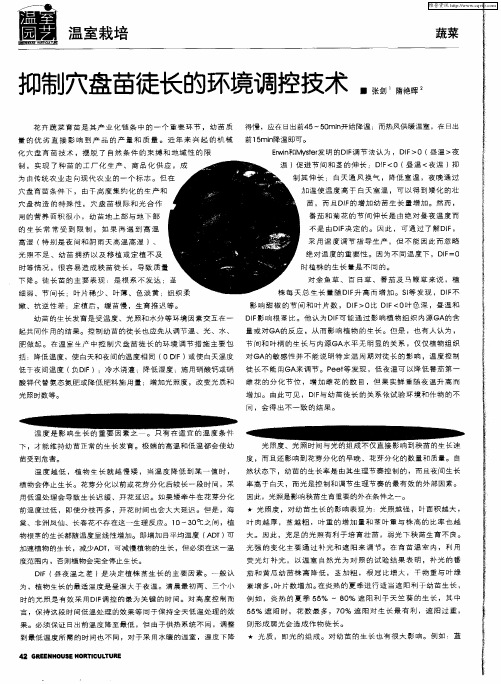 抑制穴盘苗徒长的环境调控技术
