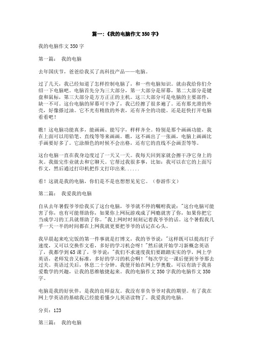 假如我拥有一台电脑作文350字
