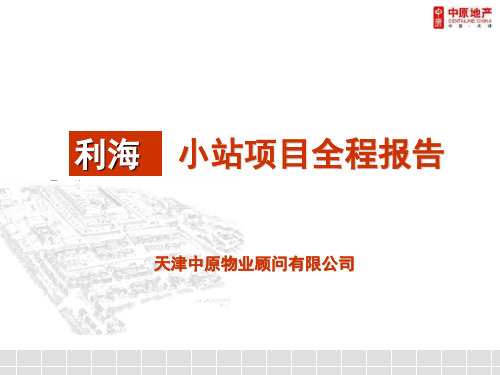 中原地产天津利海小站全程营销策略报告