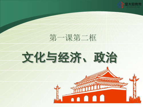 学年《文化与经济、政治》导学案PPT课件