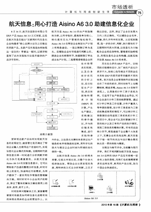 航天信息：用心打造AisinoA63.O助建信息化企业
