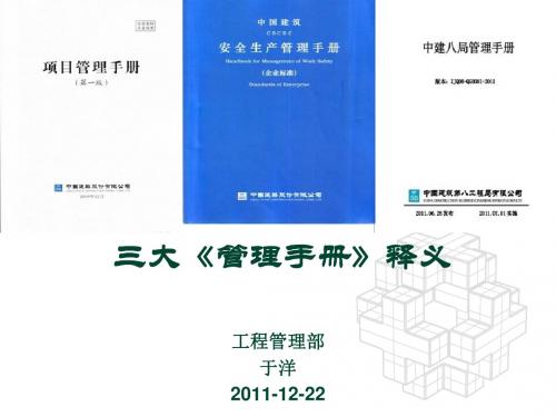 三个《手册》讲解