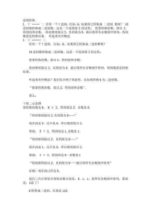 所有进制互相转换的方法