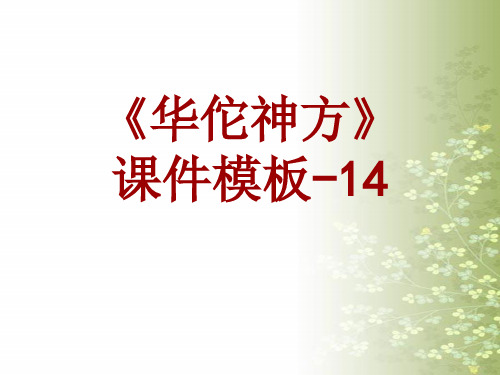 华佗神方课件模板-014(共31)
