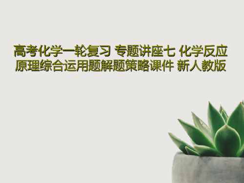 高考化学一轮复习 专题讲座七 化学反应原理综合运用题解题策略课件 新人教版共25页文档