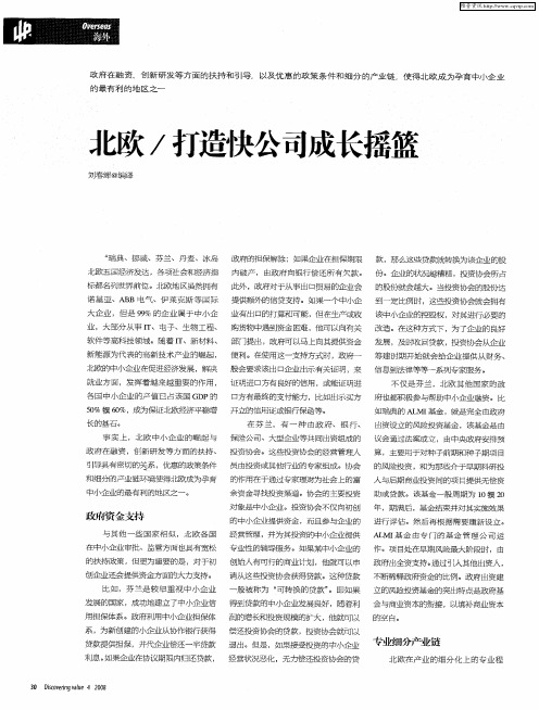 北欧／打造快公司成长摇篮