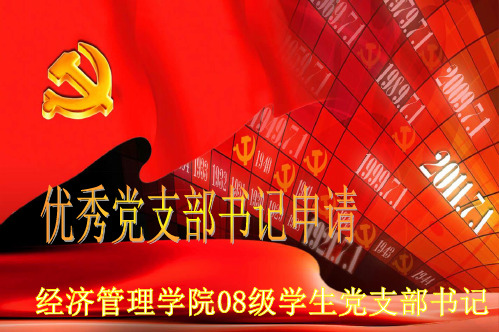 优秀党支部书记申请