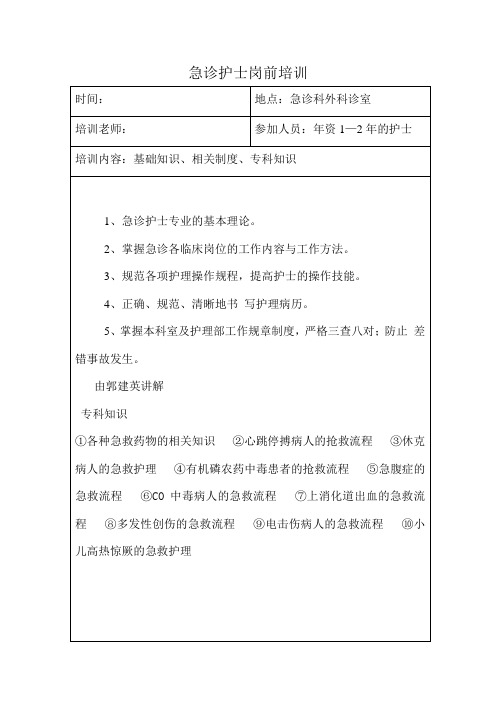 急诊护士岗前培训 (6)