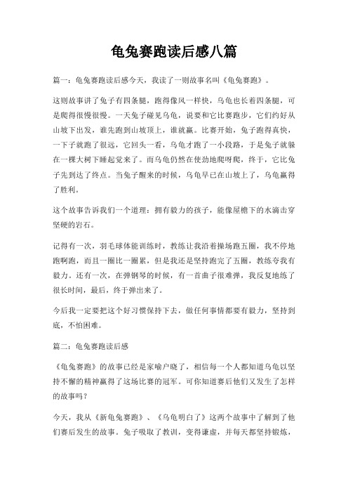 龟兔赛跑读后感八篇