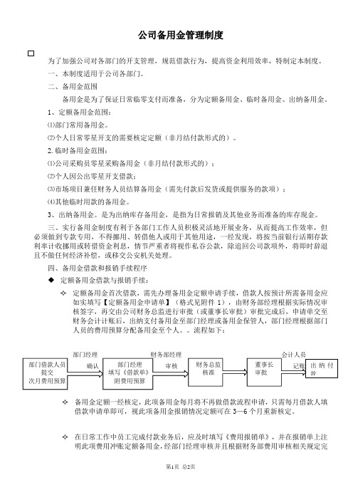 备用金文档