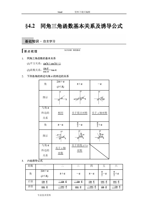 高三一轮复习精题组同角三角函数基本关系与诱导公式(有详细的答案解析)..