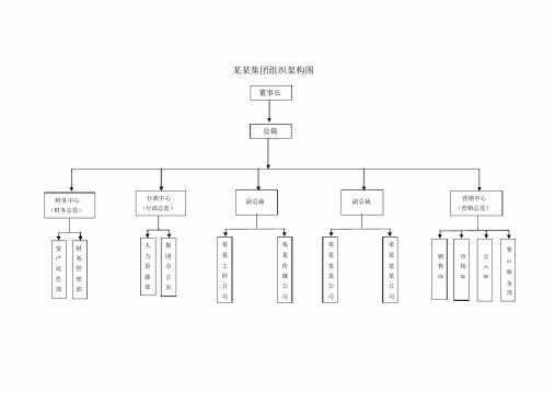集团公司组织架构图