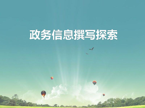 政务信息培训课件.ppt