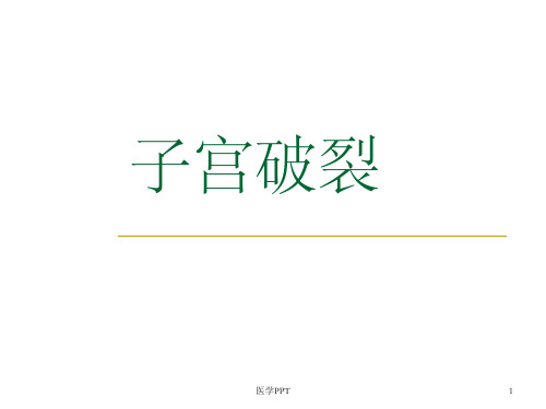 《产时病子宫破裂》PPT课件