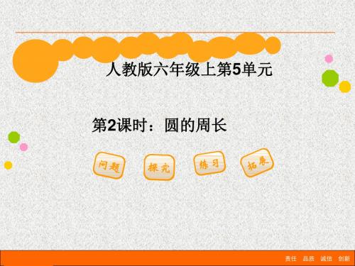 人教版数学六年级上册5.2《圆的周长