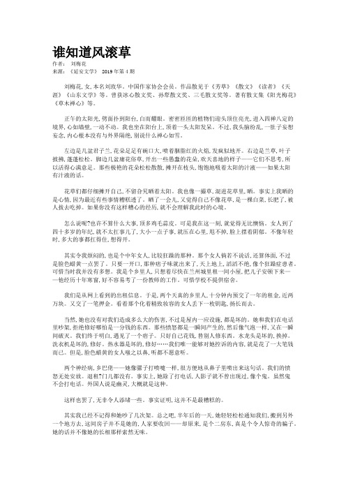 谁知道风滚草
