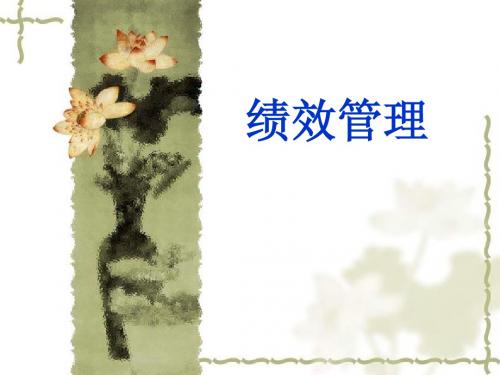 绩效管理