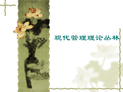 管理理论的丛林最终版ppt课件