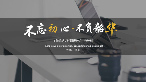 商务黑金述职总结工作汇报模板