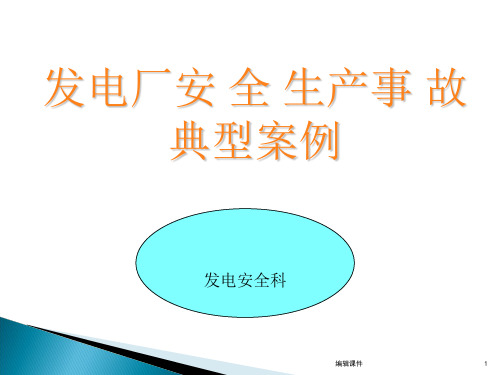 发电厂安全生产事故典型案例