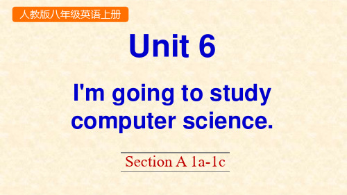人教新目标八年级上册英语课件：Unit 6 Section A 1a-1c(共26张PPT)