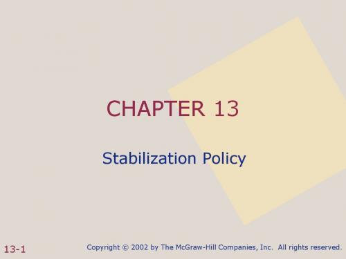 Policy(宏观经济学-加州大学-詹姆斯·布拉德福特·