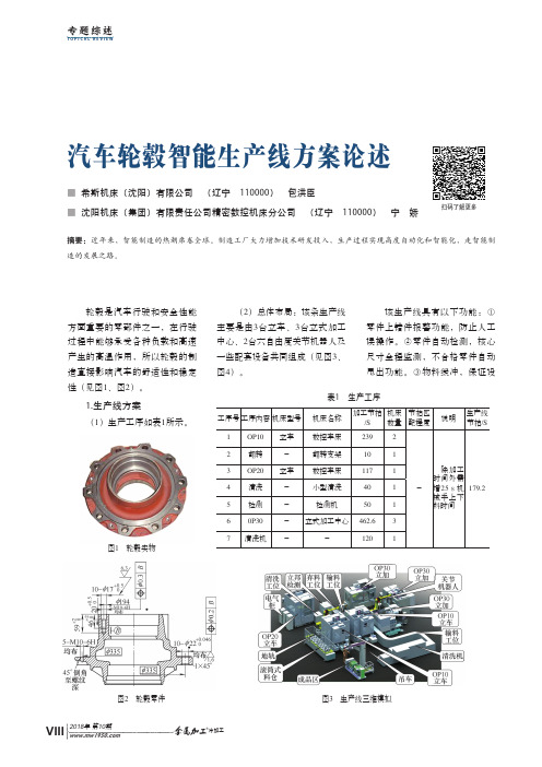 汽车轮毂智能生产线方案论述