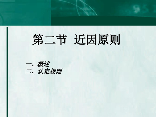 第4章保险原则3-近因