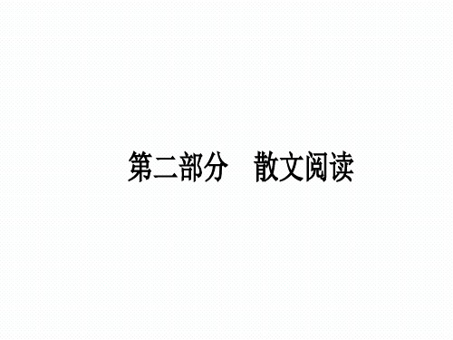 届新课标高考第一轮语文总复习专题散文阅读PPT教学课件