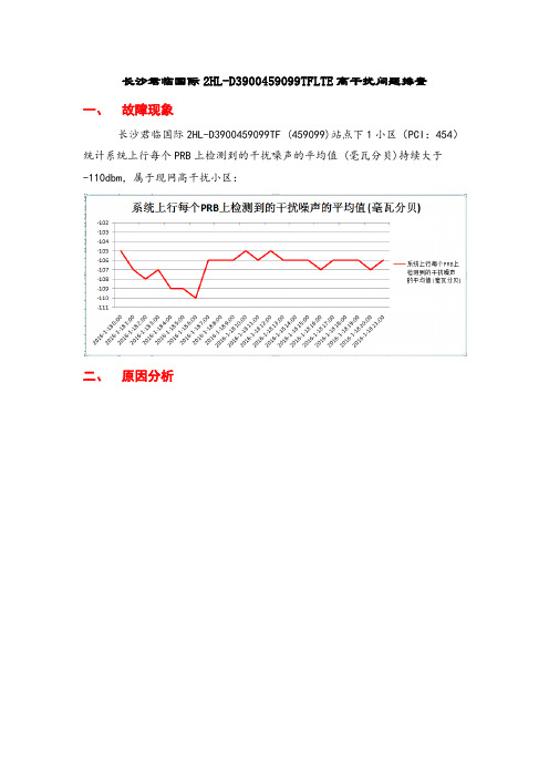 君临国际LTE干扰问题排查案例(电梯视频监控的无线回传信号干扰)