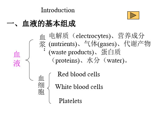 (北医生物化学课件)血液(Blood)