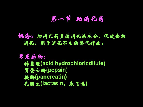 消化系统疾病用药PPT课件