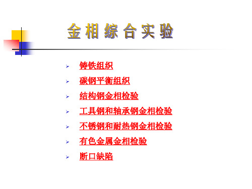 金属材料的彩色金相图谱PDF
