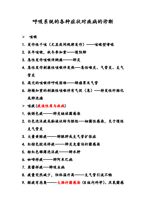 呼吸系统疾病