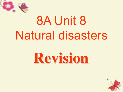 江苏省泰兴市黄桥初级中学八年级英语上册 Unit 8 Natural disasters复习 (新版)牛津版