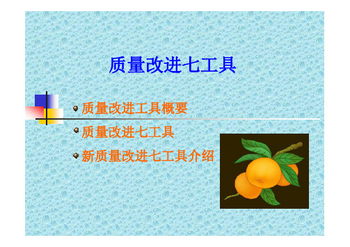 质量改进七工具