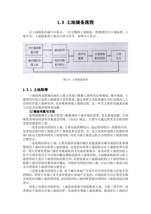 土地储备流程